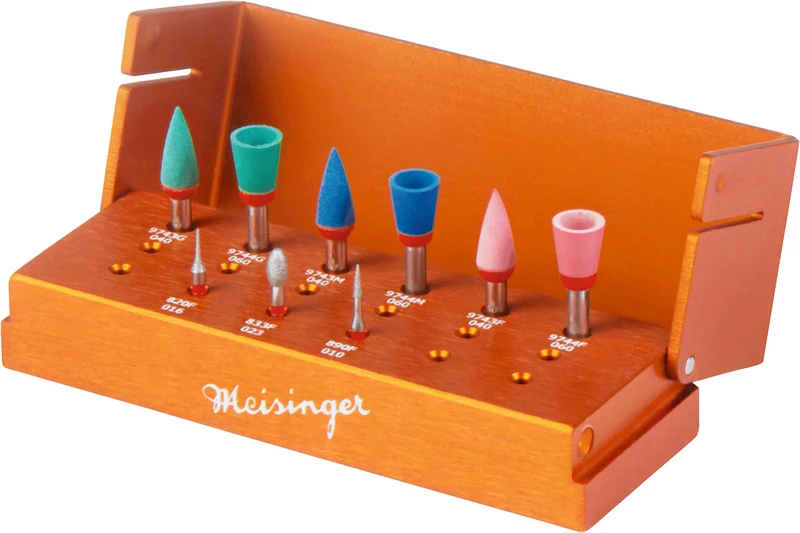 Intra Oral Porcelain Adjustment Kit  Packung  3 Diamanten, 6 Polierer