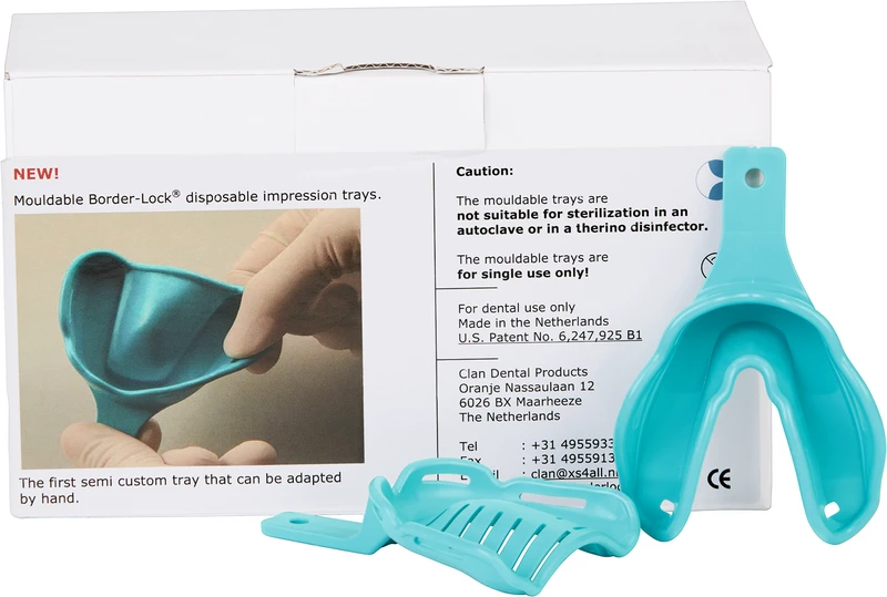 Abdrucklöffel Border  Promopackung  12 Stück bezahnt\unbezahnt