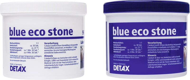 blue eco stone  Standardpackung  800 g Base, 800 g Katalysator, 2 Dosierlöffel