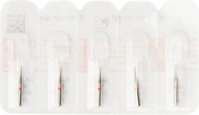 BAMBINO  Packung  5 Stück rot fein, FG kurz, Figur 001, ISO 007