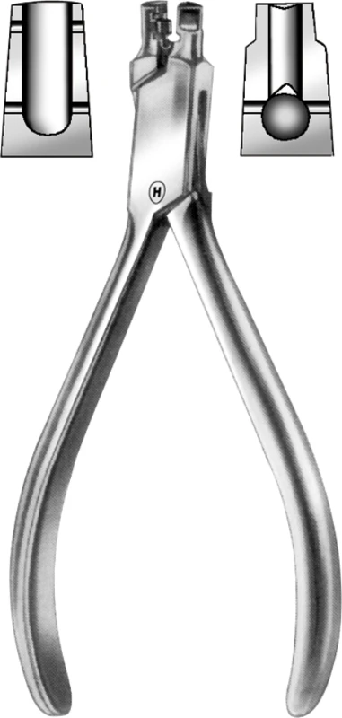 Pfeilformzange nach Schwarz  Stück  HSL 374-12, 125 mm