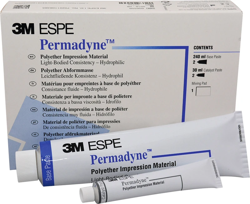 Permadyne  Refill Packung  2 x 120 ml Basispaste, 2 x 15 ml Katalysator, 1 Anmischblock, dünn