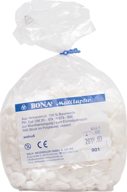 BONA Mulltupfer  Beutel  500 Stück Walnuss