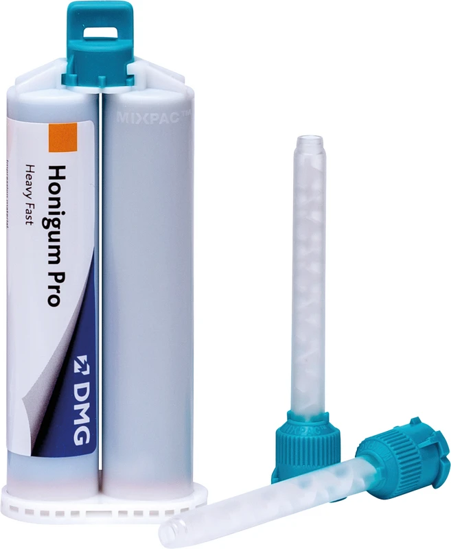 Honigum Pro Heavy  Packung  2 x 50 ml Doppelkartusche Fast, 4 Automix-Tips