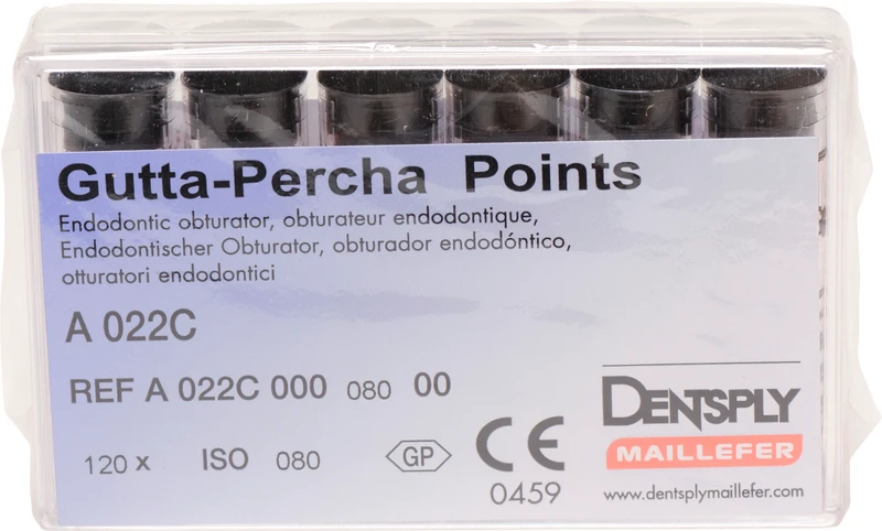 Guttapercha-Spitzen rosa  Packung  120 Stück rosa, Taper.02 ISO 080