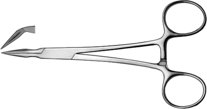 Arterienklemmen nach Stieglitz  Stück  1896A, 14 cm, gebogen