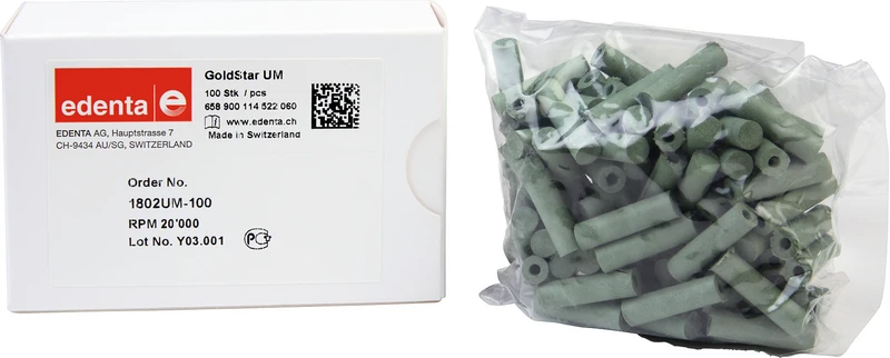 Goldstar  Packung  100 Stück unmontiert, grün, Figur 114, 22 mm, ISO 060