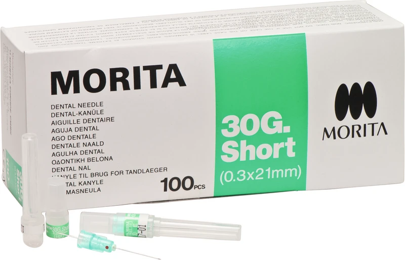 MORITA Kanülen  Packung  100 Stück 30 GS-21, 0,3 x 21 mm