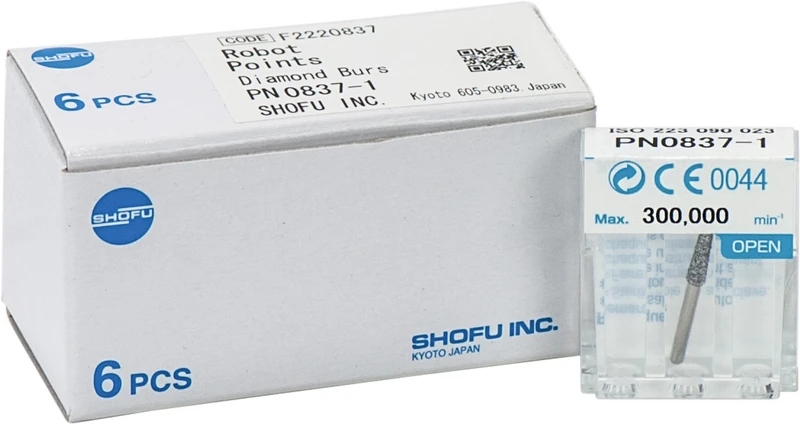 Robot Points FG  Packung  6 Stück FG, Figur Konus Stirn rund, spitz zulaufend, 9 mm, ISO 023