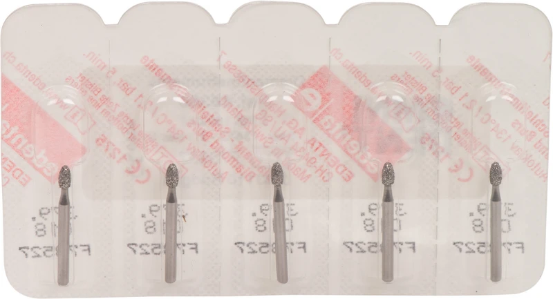 Omni Diamanten 379  Packung  5 Stück Standard, FG, Figur 277 Eiform, 3,5 mm, ISO 018