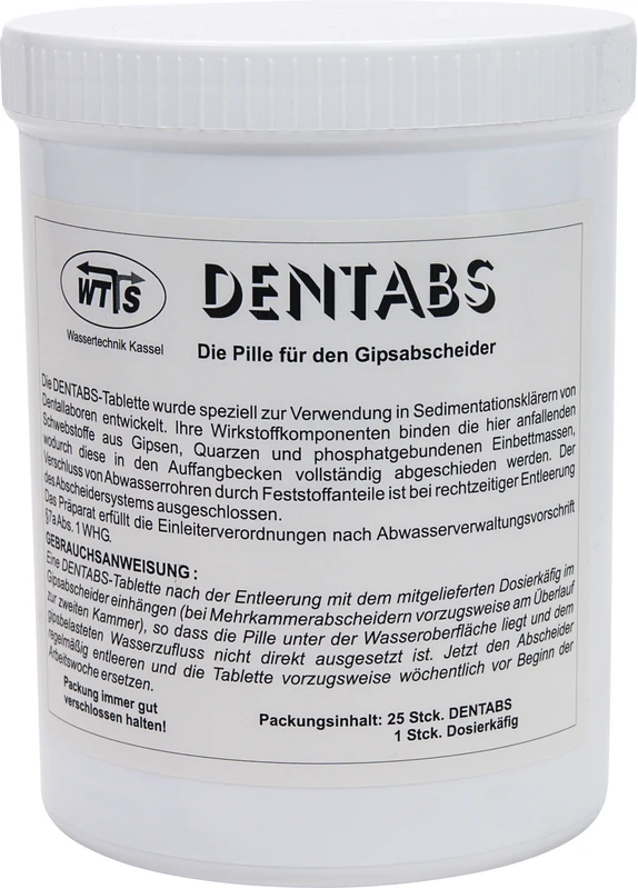 DENTABS  Dose  25 x 20 g Tablette, 1 Einhängekorb