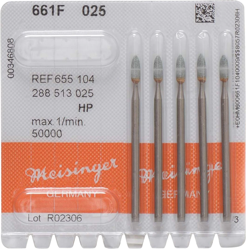 Keramische Schleifer 661  Packung  5 Stück grün fein, HP, Figur 288, 7 mm, ISO 025