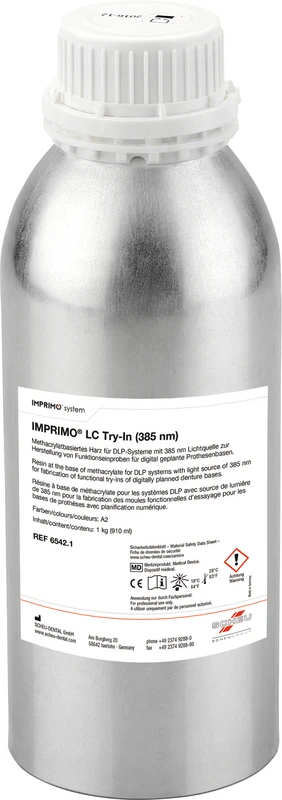 IMPRIMO® LC Try-In  Flasche  1 kg 385 nm, A2