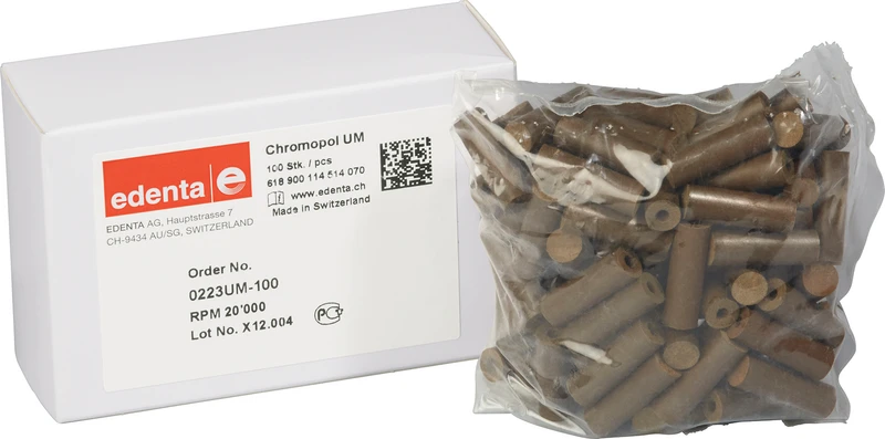 ChromoPol  Packung  100 Stück unmontiert, braun fein, Figur 114, 21 mm, ISO 070