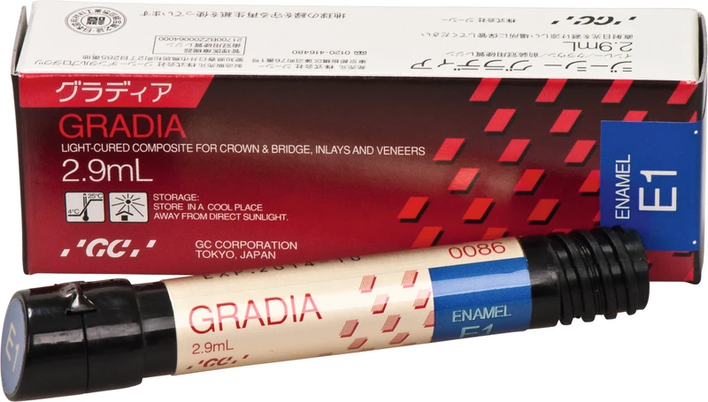 GC GRADIA®  Spritze  2,9 ml Paste enamel E1