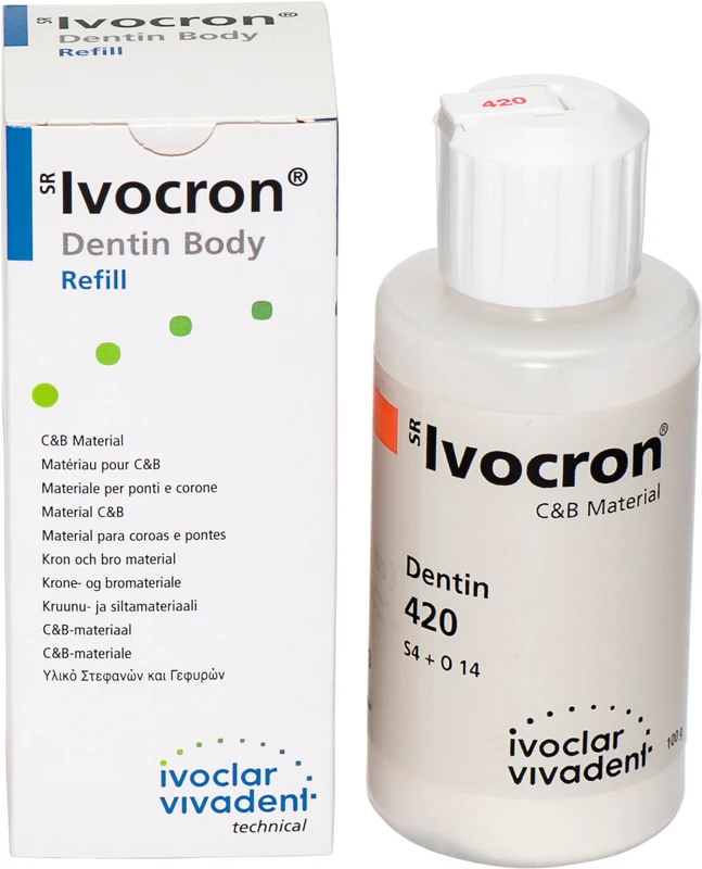 SR Ivocron®  Flasche  100 g Pulver dentin 420\6B