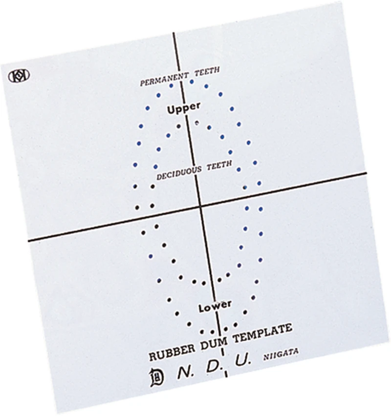 Fit-Kofferdam® Lochschablone  Stück  15 x 15 cm