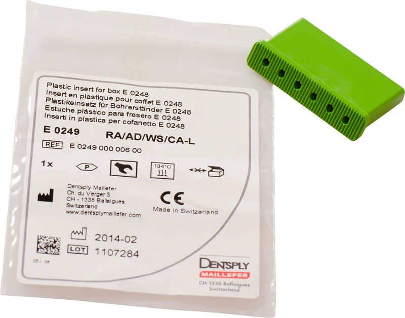 Instrumenteneinsätze  Stück  für WS grün, 32 mm