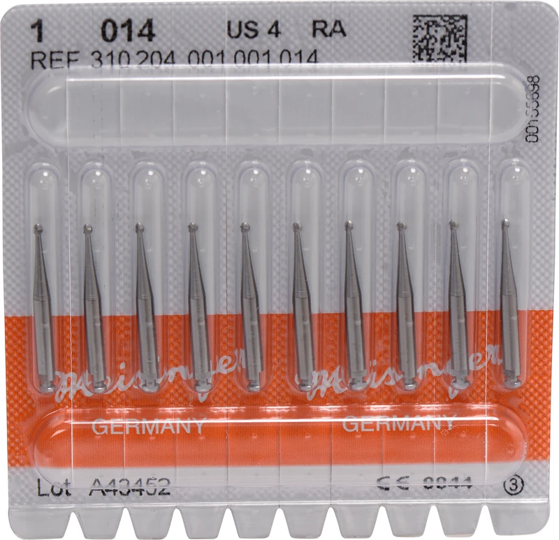 Stahlbohrer 1  Packung  10 Stück RA, Figur 001, ISO 014