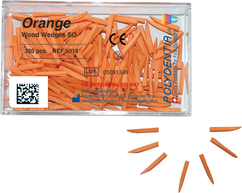 Orange Wedge  Packung  200 Stück, Größe 10, orange