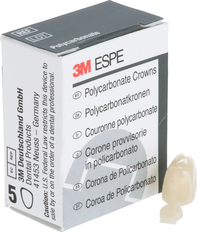 Polycarbonat-Kronen  Packung  5 Stück Nr. 53