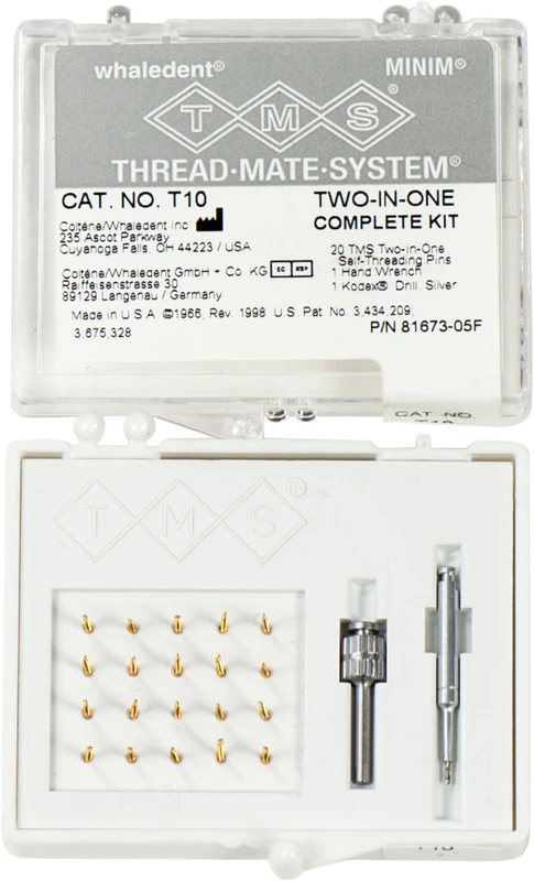 TMS® LINK  Packung  20 Doppelstifte, Bohrer K-92, Handschraubschlüssel, TMS Minim 2 in 1 T10