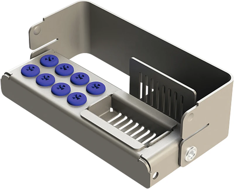 PLUG IN PLUS  Stück  für 8 Instrumente, hellblau, 8,4 x 2,7 x 3,2 cm