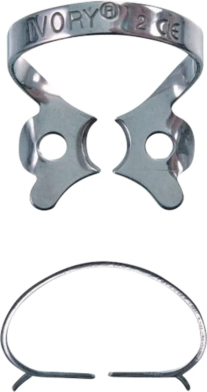 Ivory® Klammer   Stück  Form 2, wie Klammer 1, jedoch mit flachen Backen