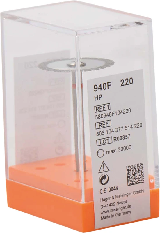 Diamantscheiben 940F  Stück  rot fein, HP, Figur 377, 0,2 mm, ISO 220