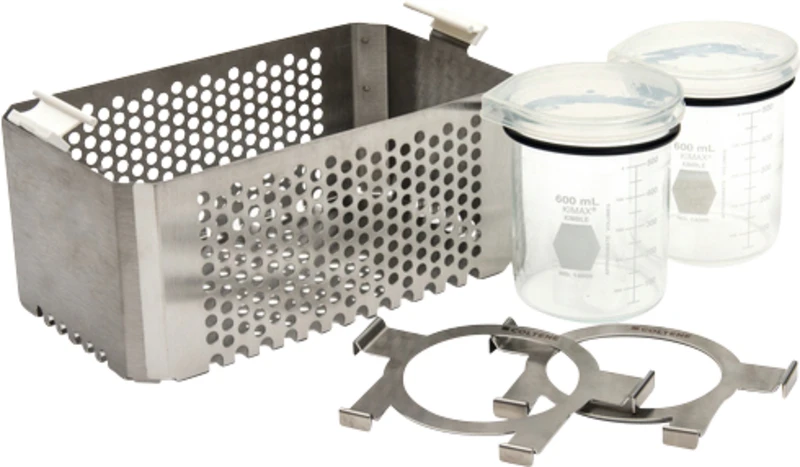 BioSonic® UC150 Kit  Packung  Korb, 2 Bechergläser, 2 Deckel, 2 Positionsringe, 2 Positionsrahmen
