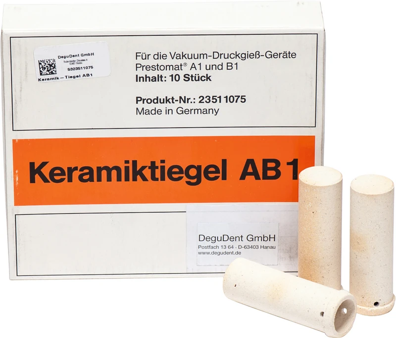 Keramik-Tiegel AB1  Packung  10 Stück