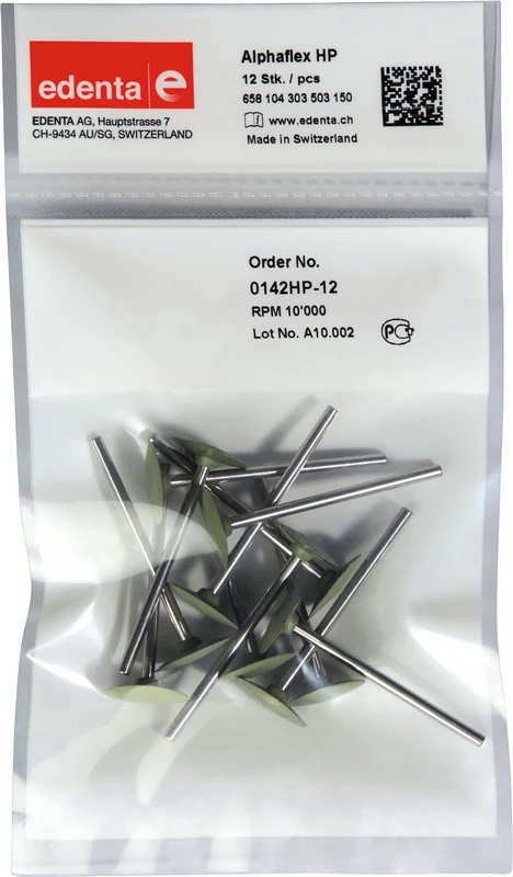 Alphaflex  Packung  12 Stück grün, HP, Figur 303, 2,5mm, ISO 150