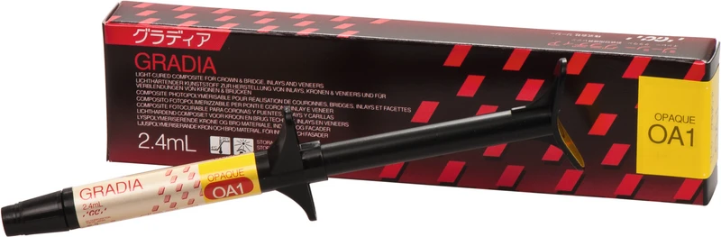 GC GRADIA®  Spritze  2,4 ml Paste opaker OA 1