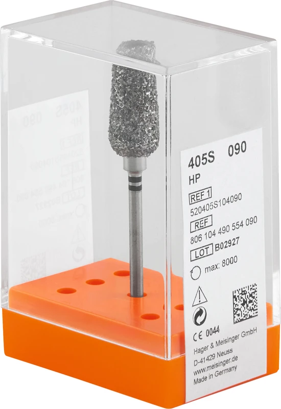 Diamanten 405S  Stück  schwarz ultra grob, HP, Figur 490, 18 mm, ISO 090