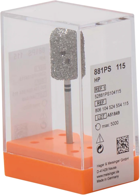 Diamanten 881PS  Stück  schwarz ultra grob, HP, Figur 524, 18,5 mm, ISO 115