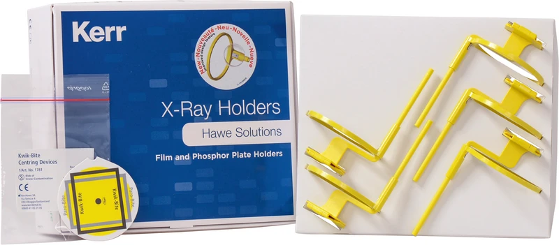 Kwik-Bite  Packung  5 Speicherfolienhalter mit Ring, 1 Zentrierhilfe