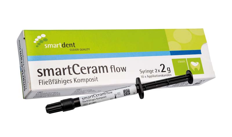 smartCeram flow  Packung  2 x 2 g Spritze Bleach