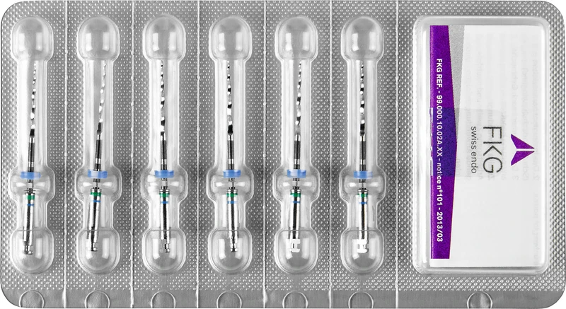 FKG RaCe steril  Packung  6 Stück 25 mm ISO 035, 6 %