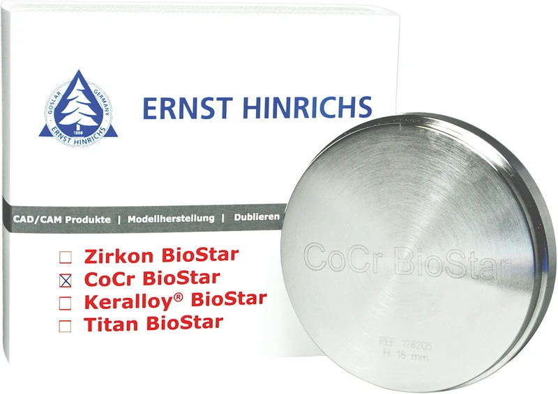 CoCr BioStar  Stück  Fräsblank H 12 mm