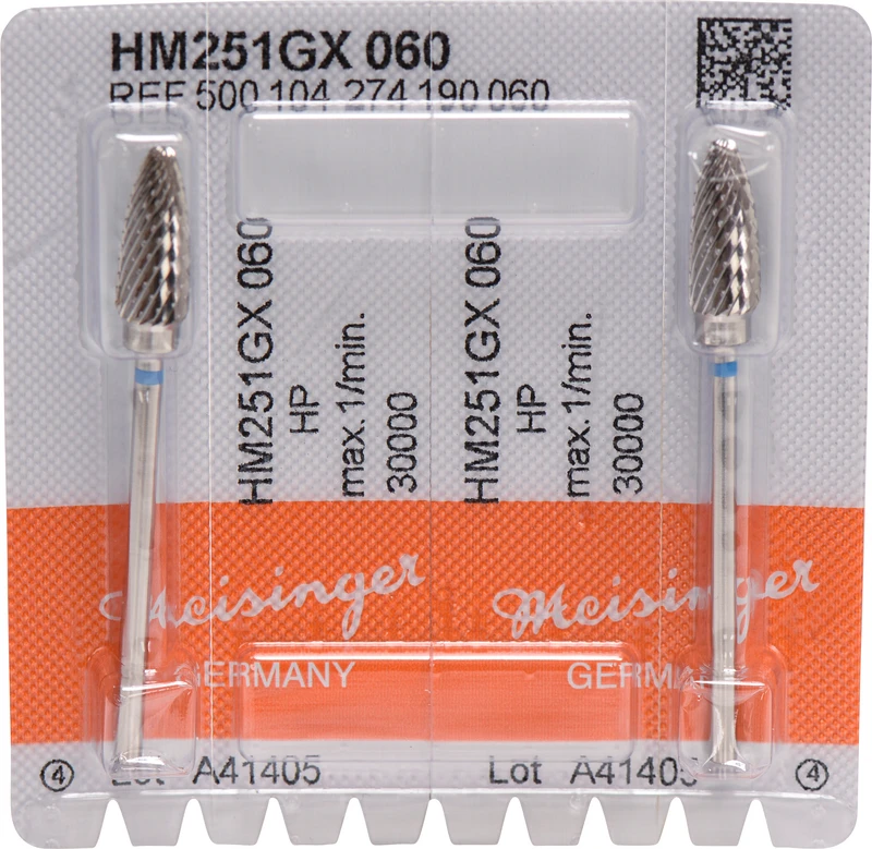 HM-Fräser GX  Packung  2 Stück kreuzverzahnt, blau standard, HP, Figur 274, ISO 060