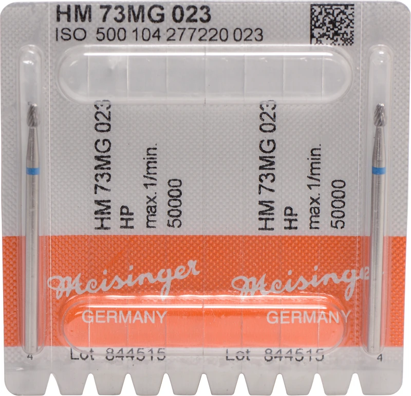HM-Fräser MG  Packung  2 Stück kreuzverzahnt, blau standard, HP, Figur 277, 4,1 mm, ISO 023