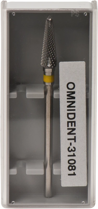 Omni HM-Fräser Schliff 30  Stück  kreuzverzahnt, gelb superfein, HP, Figur 194, 14 mm, ISO 045