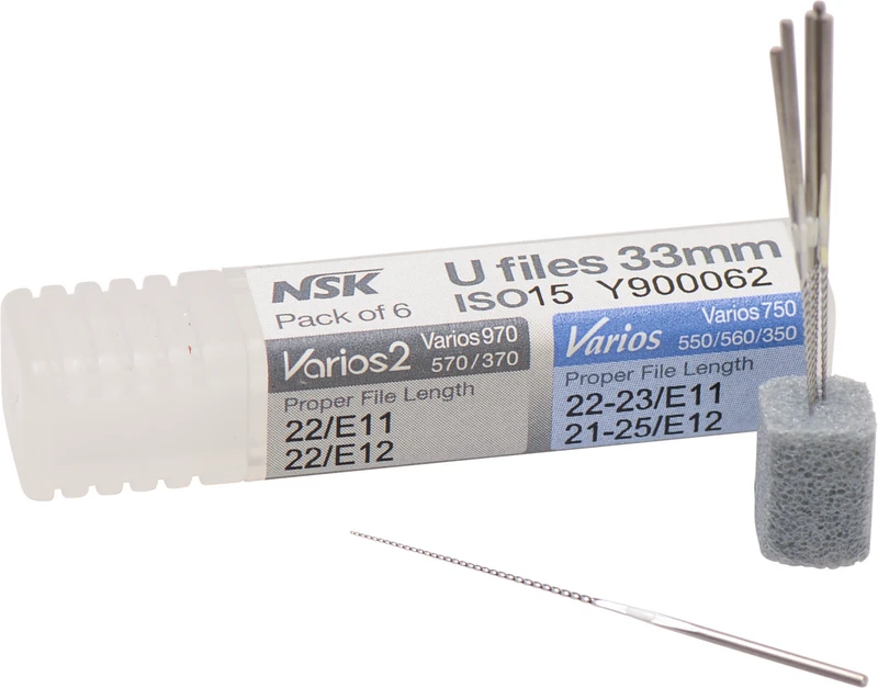 Endofeilen  Packung  6 Stück 33 mm, ISO 015, für Varios