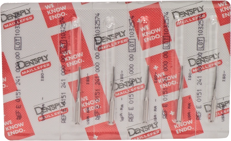 Zekrya Knochenfräser  Packung  5 Stück RA, extra lang, konisch, 27,45 mm, Ø 0,8 mm