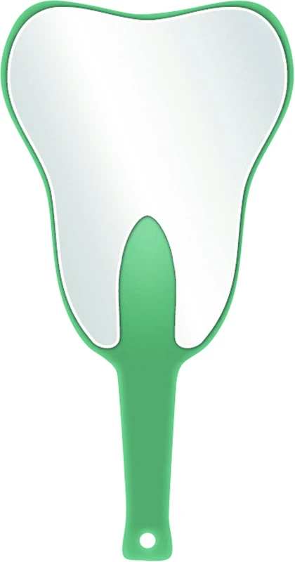 Handspiegel ZAHN  Stück  grün