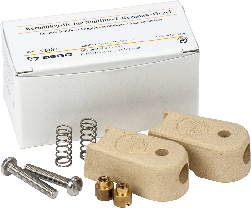 Keramikgriffe  Packung  2 Stück für Keramiktiegel Nautilus T\CC\CC plus