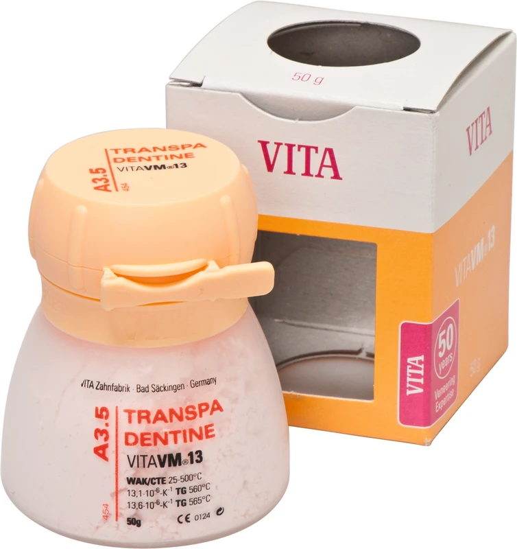 VITA VM® 13 classical A1-D4®  Dose  50 g Pulver transpa dentine A3,5