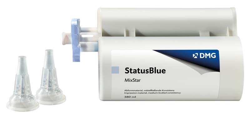 StatusBlue Mixstar  Vorteilspackung  5 x 380 ml Doppelkartusche, 50 Mixstar-Tips