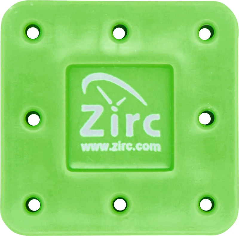 Bohrerständer  Stück  für 8 Instrumente, neongrün, 3,8 x 3,8 x 1,3 cm