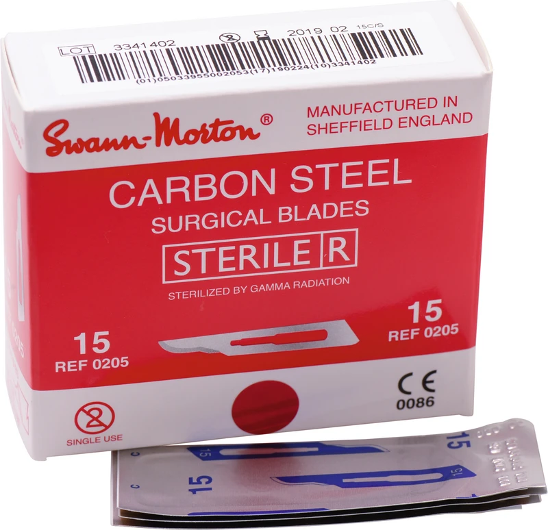 Swann-Morton® Skalpellklingen   Packung  100 Stück Nr. 15